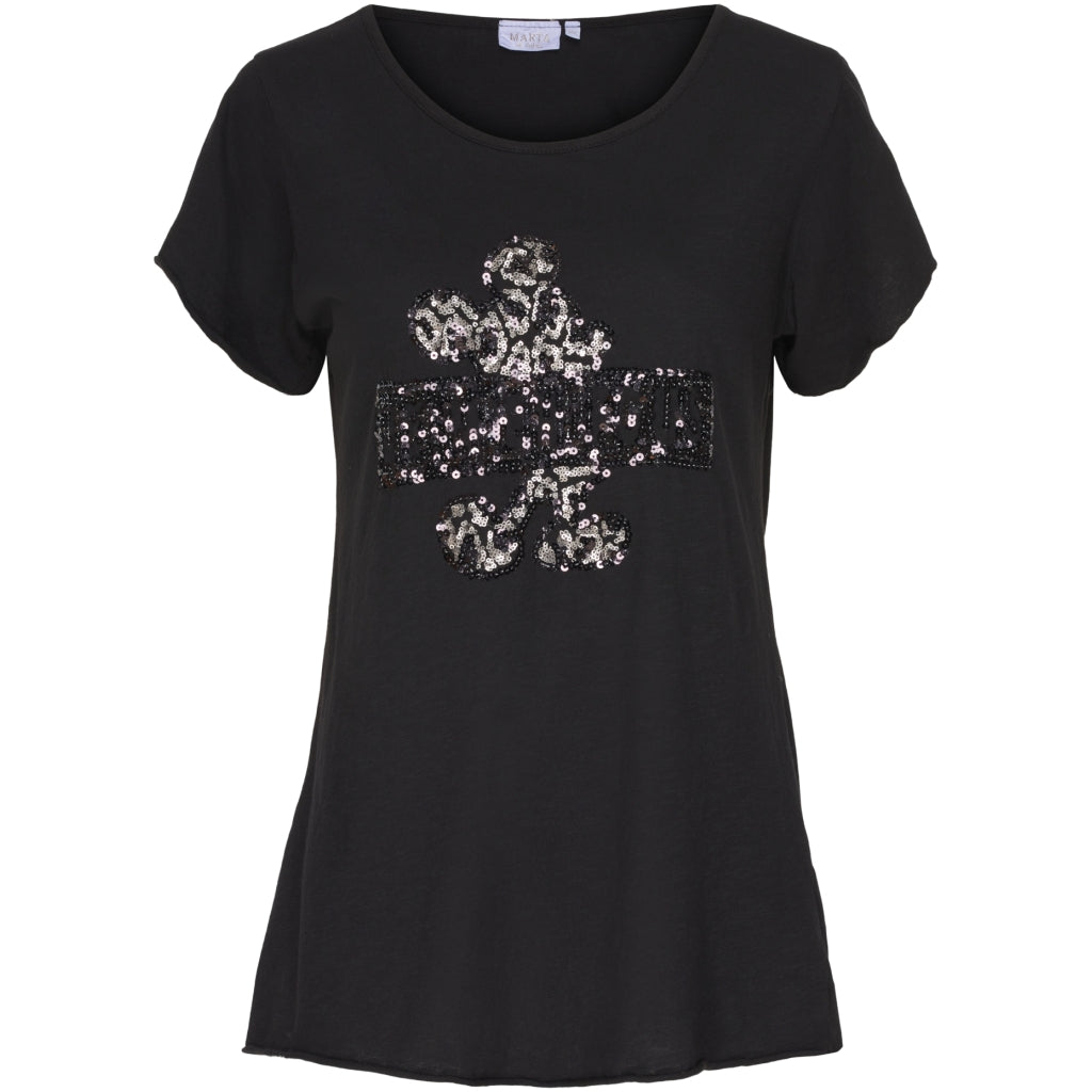 MARTA DU CHATEAU Marta du chateau dame tee 3895-E. T-shirt Black
