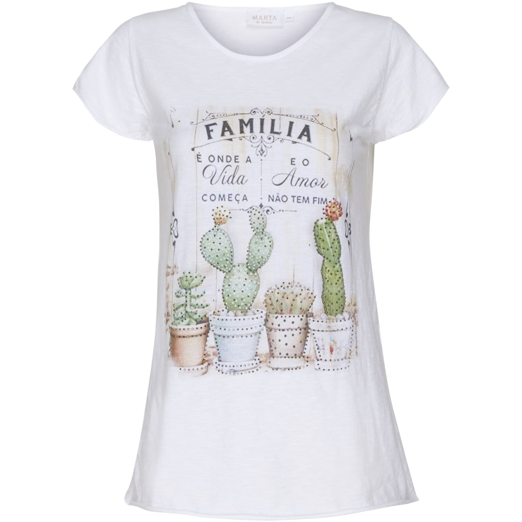 MARTA DU CHATEAU Marta du chateau dame tee 3895-c Restudsalg White
