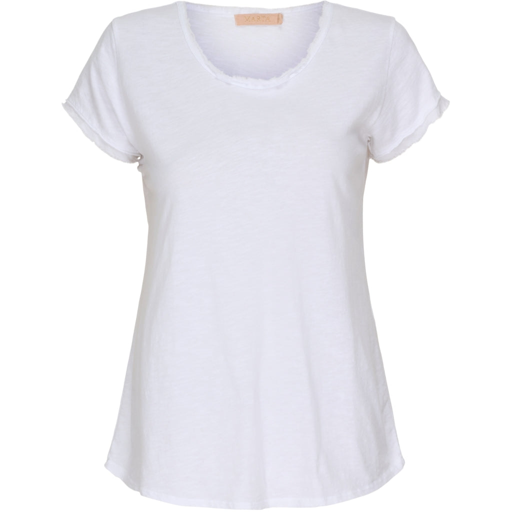 MARTA DU CHATEAU Marta du chateau dame tee 8847. Restudsalg White