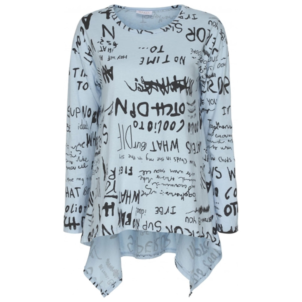 MARTA DU CHATEAU Marta du chateau dame top 8692-1. Restudsalg Light blue