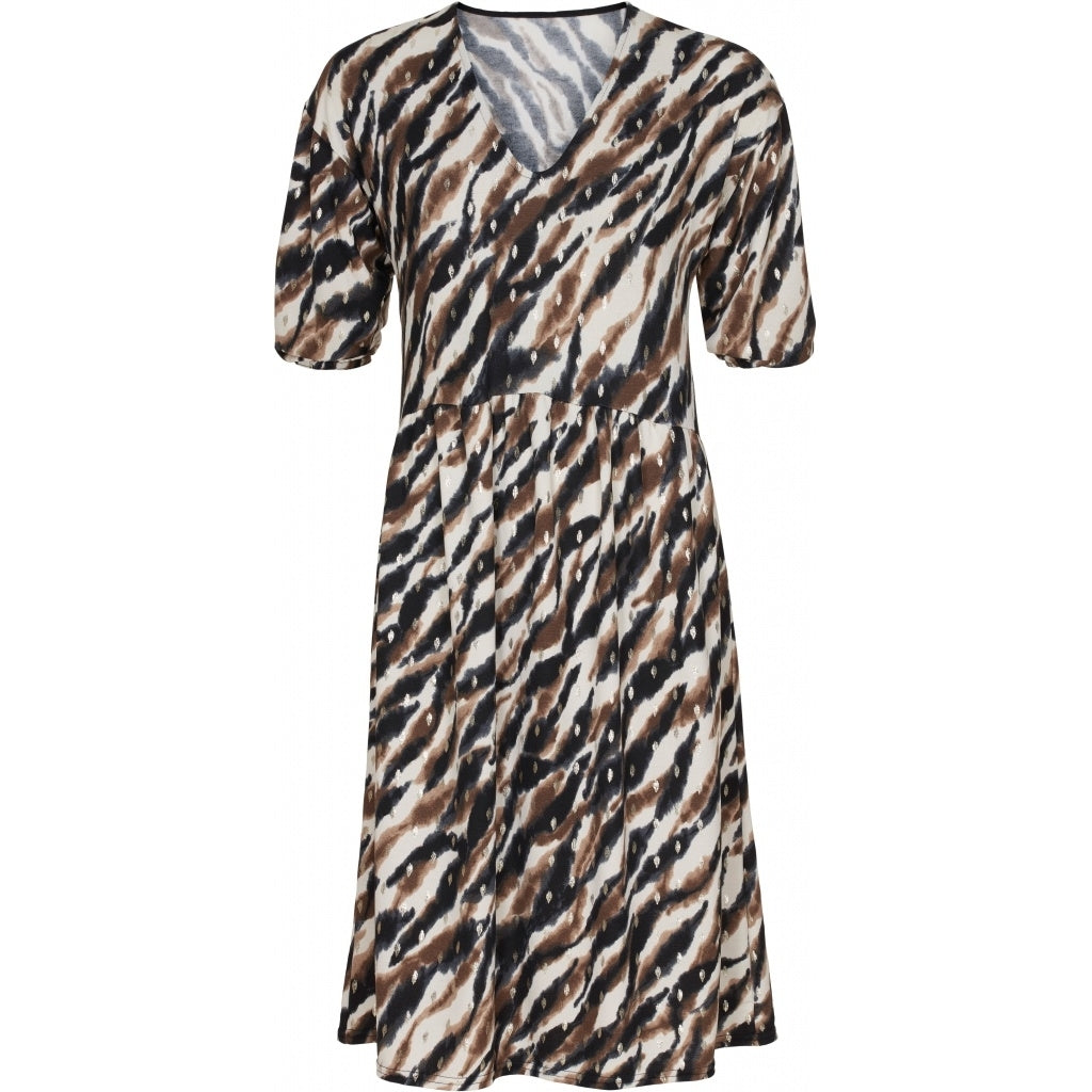 MARTA DU CHATEAU Mønstret lang kjole Restudsalg Brown