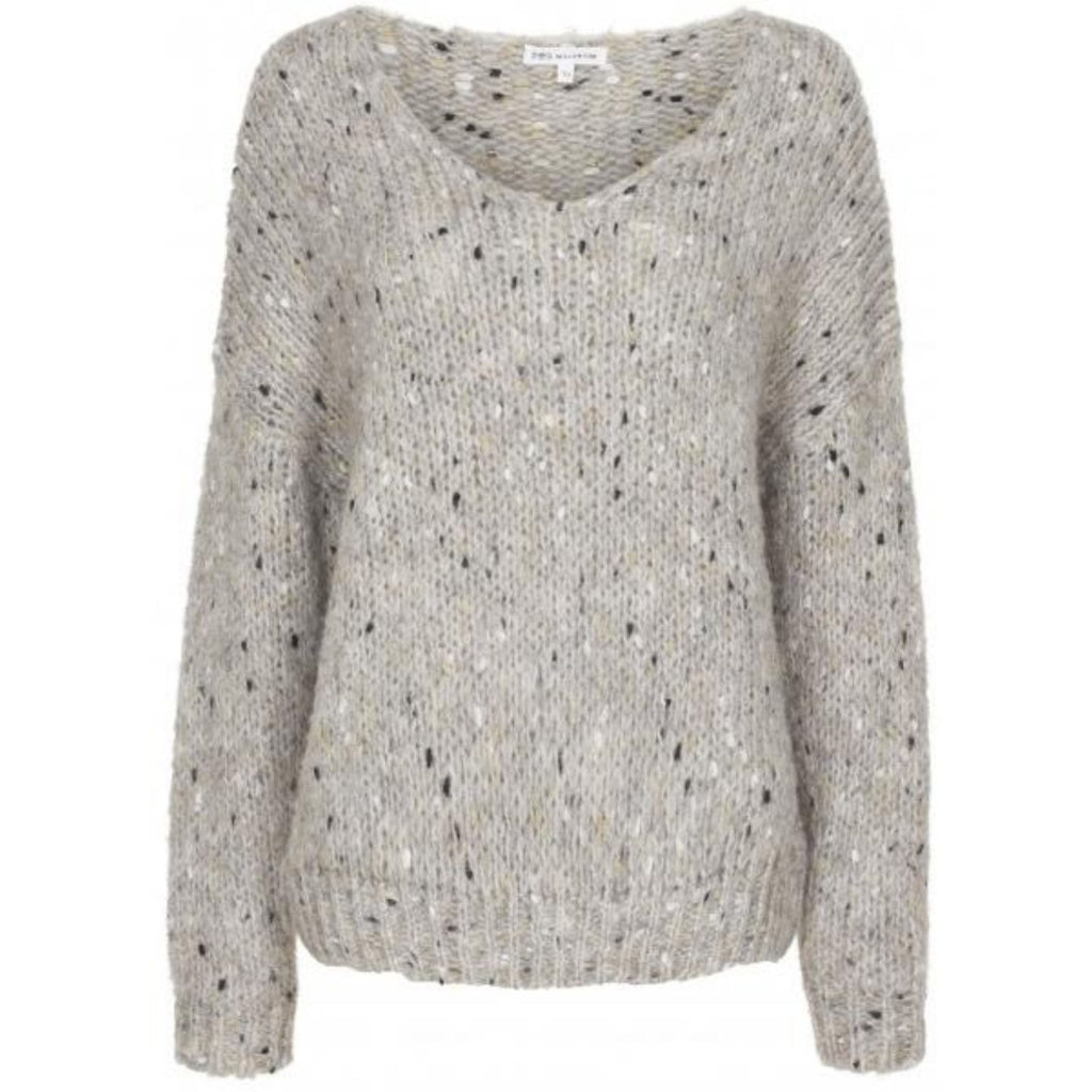 MARTA DU CHATEAU Mønstret strik Restudsalg Beige