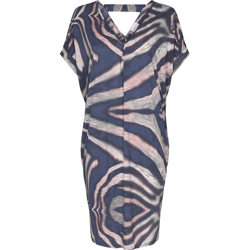 MARTA DU CHATEAU Mønstret tunika Restudsalg Black/Pink