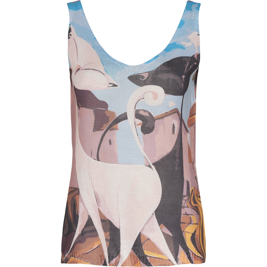 MARTA DU CHATEAU Multifarvet Top Restudsalg Multi color