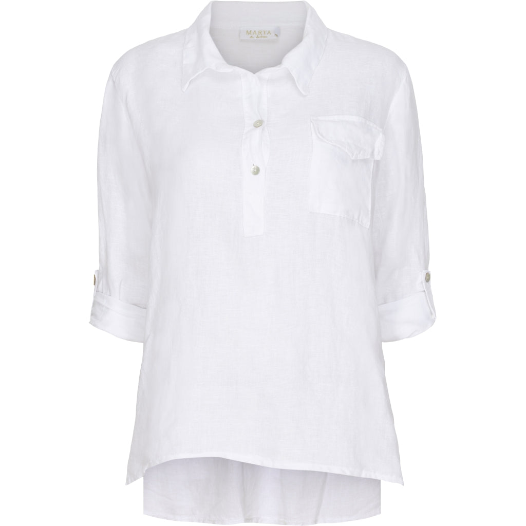 MARTA DU CHATEAU Skjorte med brystlomme Restudsalg White