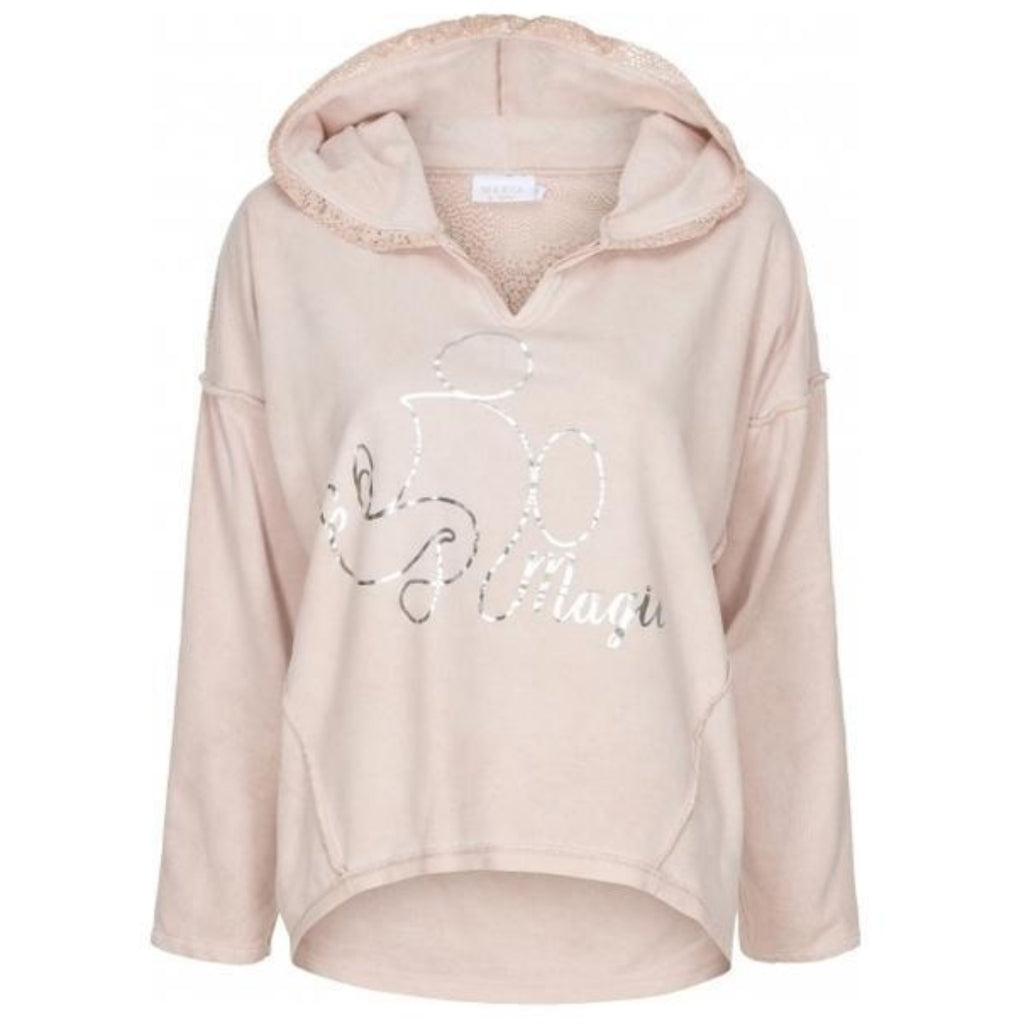 MARTA DU CHATEAU Sweatshirt med mønster Restudsalg Rose