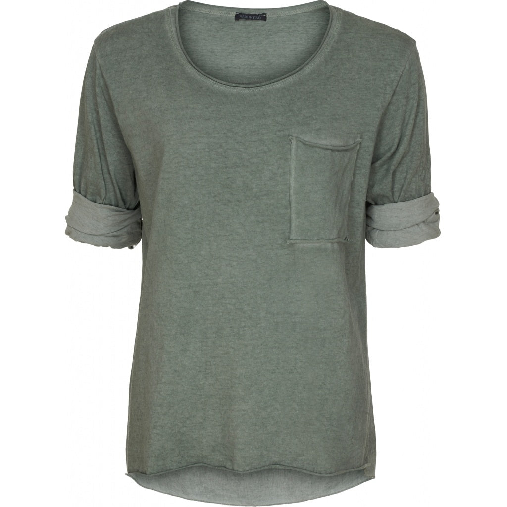 MARTA DU CHATEAU T-shirt med brystlomme Diverse Kaki