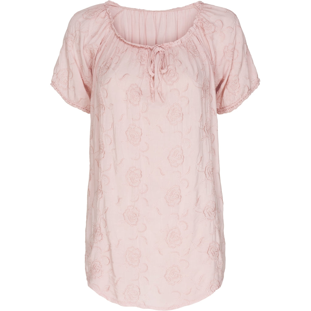 MARTA DU CHATEAU T-shirt med mønster Restudsalg Rose