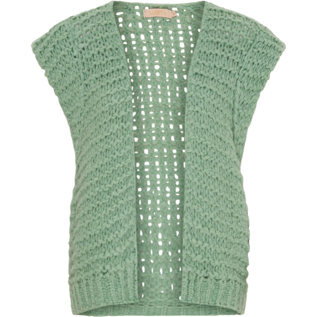 MARTA DU CHATEAU Marta Du Chateau dame vest 410 Knit Aqua