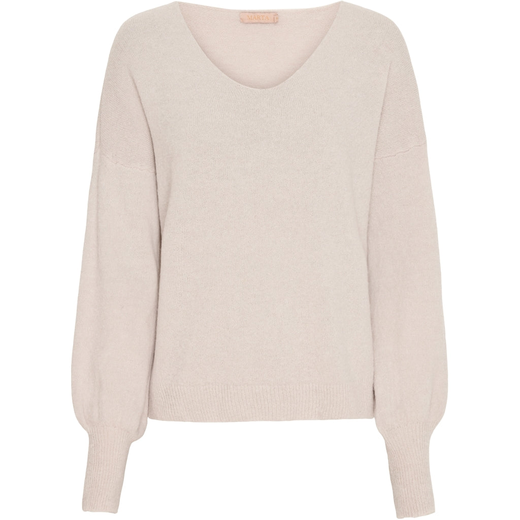 MARTA DU CHATEAU marta du chateau dame strik 7309. Knit Off White