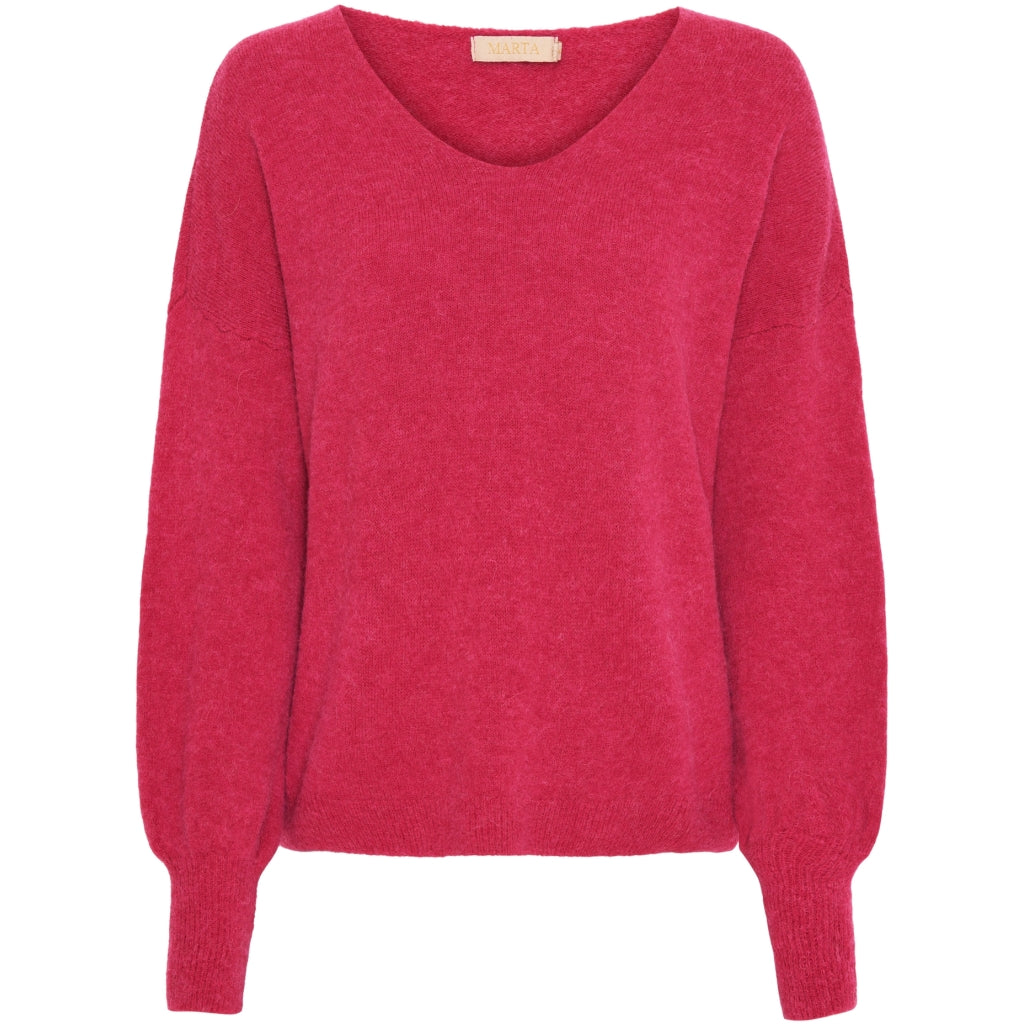 MARTA DU CHATEAU marta du chateau dame strik 7309. Knit cerise